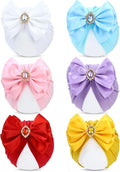 Cinaci 6 Pack Nursery Hospital Caps Bonnets Beanies Headwraps Turban Hats by Cinaci