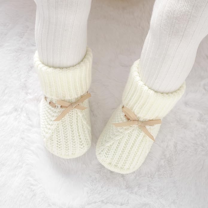 mimixiong Baby Booties Newborn Infant Sock Shoes | Hand Knitting Crochet Boy - Image 2