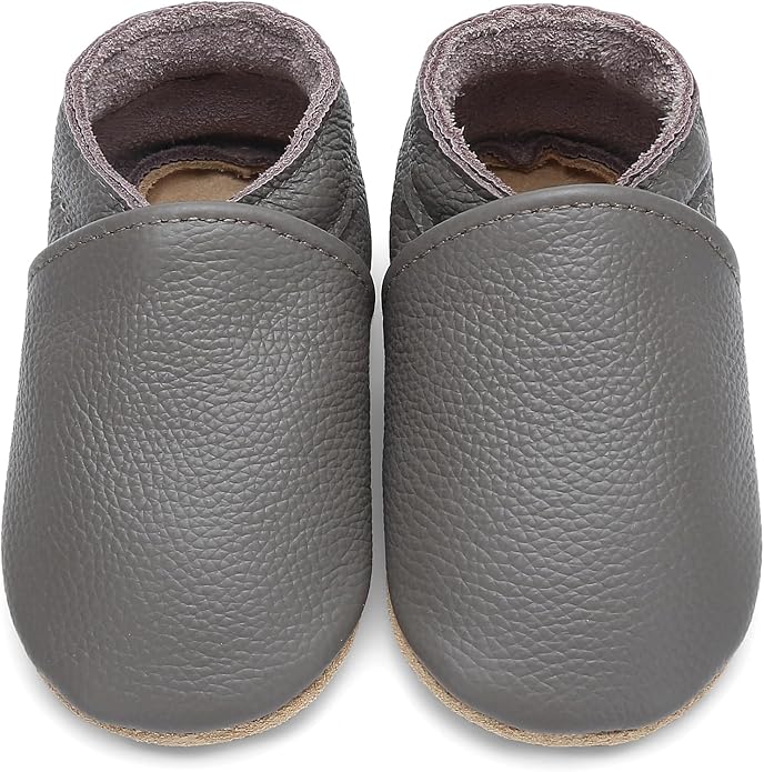 Genuine Leather Baby Booties Soft Sole Toddler Walking Shoes by Aijoviko