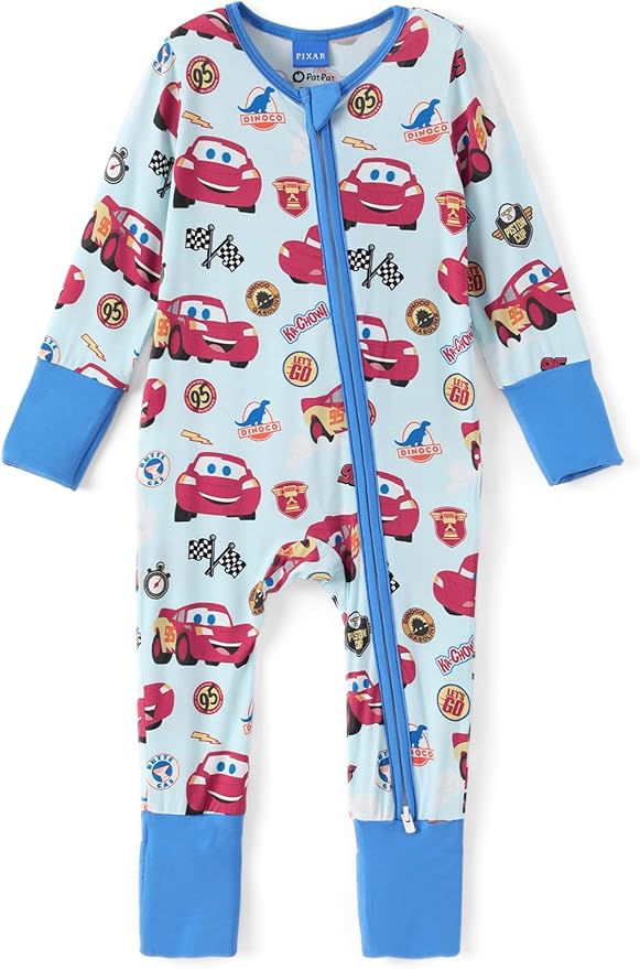 Disney Baby Viscose Made from Bamboo 2-Way Zipper Footie Outfit NB to Inf by Disney