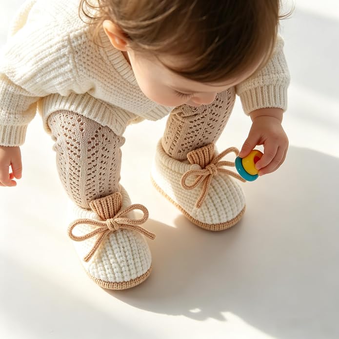 Baby Booties Infant Booties Knit Newborn Shoes - Image 2