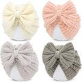 Cinaci 4 Pieces Baby Girls Turban Hats by Cinaci