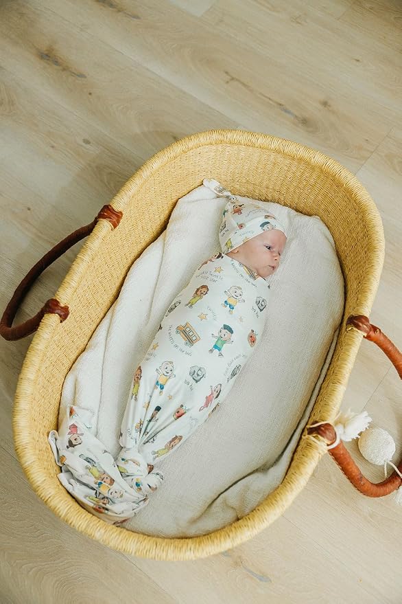 Copper Pearl Swaddle Blankets for Newborns | Soft Stretchy Receiving Blankets - Image 2