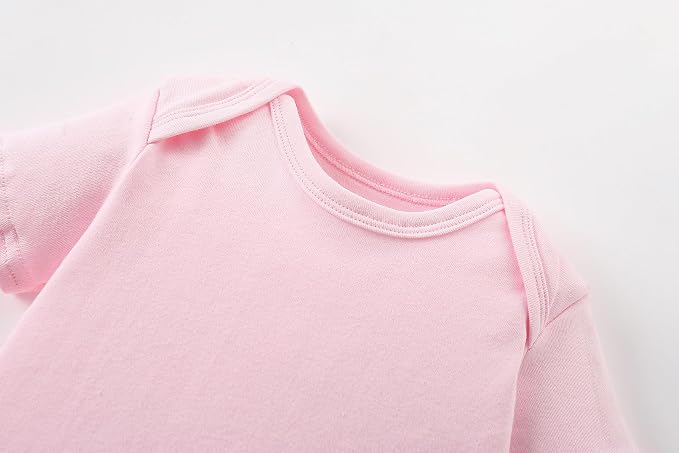 AIWUHE Unisex-Baby Short Sleeve Bodysuits Cotton One-piece Boy Girl Summer - Image 3