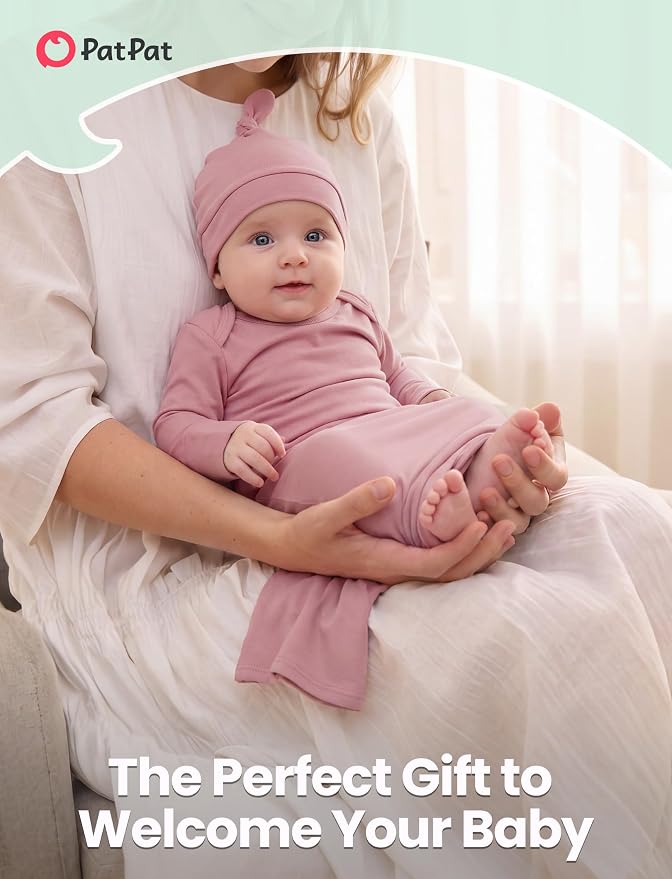 PATPAT Baby Sleeper Gown with Hat - Image 2