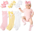JATEBI Baby Big Bow Headband Knee High Socks Set by JATEBI