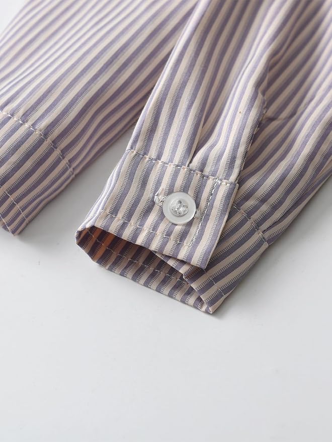 Boarnseorl Baby Boys Pants Sets,Toddler Gentleman Outfits, Infant Long Sleeve Shirt + Pants + Bow Tie + Suspenders