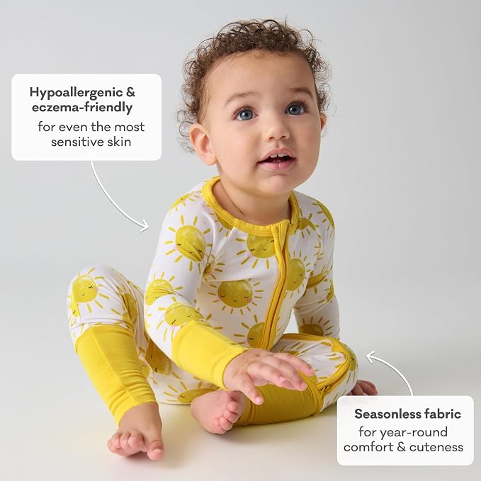Little Sleepies Pajamas for Baby Boys & Girls, Viscose from Bamboo Baby Pajamas - Image 6