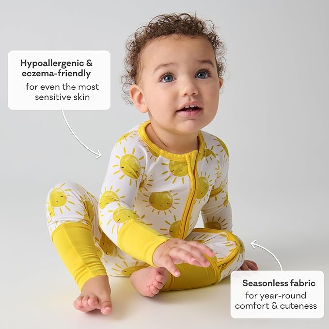 Little Sleepies Pajamas for Baby Boys & Girls, Viscose from Bamboo Baby Pajamas - Image 6