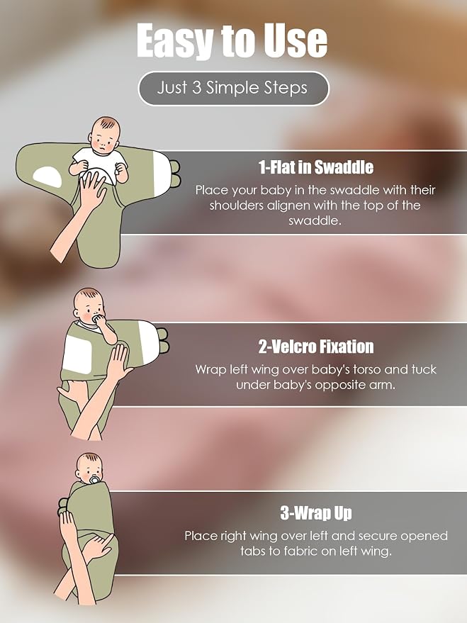 Newborn Swaddle Blanket Wrap 0-3 Months - Image 6