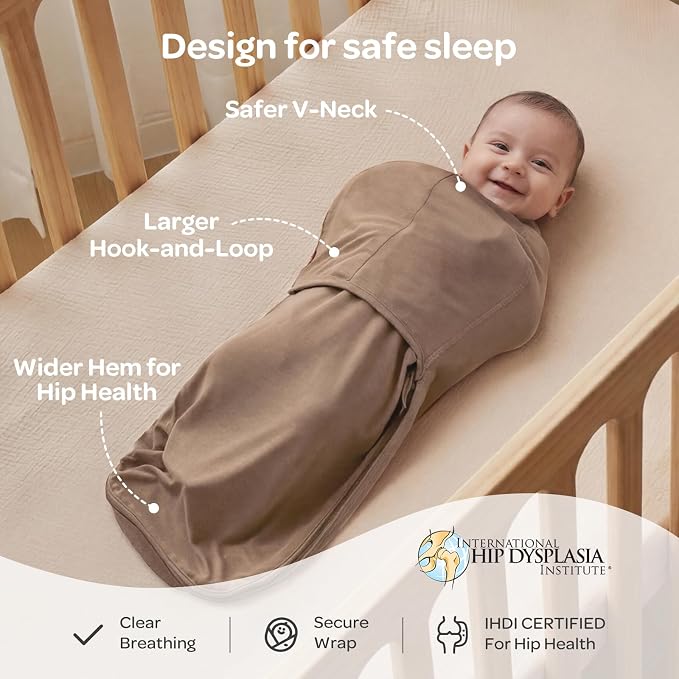 Momcozy Swaddles for Newborns, Quiet Fastener Swaddle for Infant 0-3 Months | - Image 4