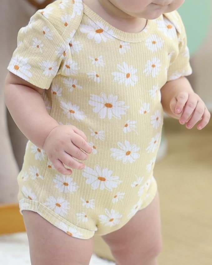 Baby Bodysuit and Pant Set Cotton Ribbed Mix Infant Girl Clothes | Unisex - Image 5