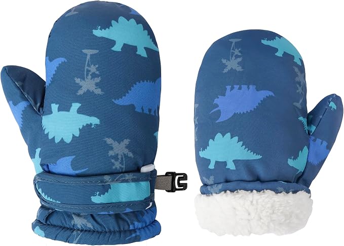 Toddler Mittens Lined Fleece Snow Gloves by Fynnsure