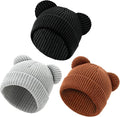 Baby Beanie Cute Toddler Winter Hat 3 Pack Soft Double Layers Knit Warm Cap by YukiniYa