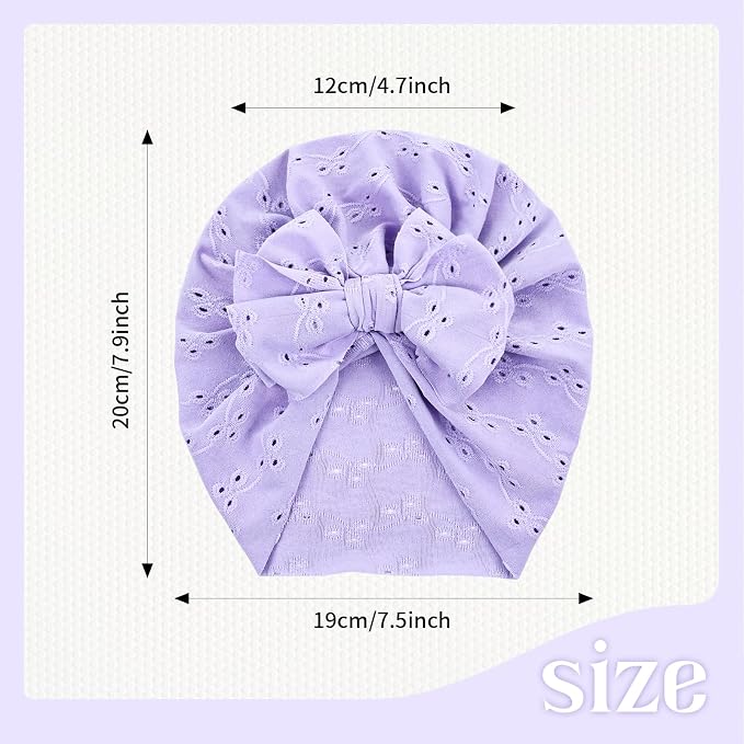 Cinaci 6 Pack Soft Turban Hats - Image 4