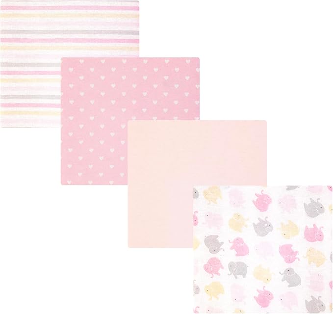 Hudson Baby Unisex Baby Cotton Polyester Flannel Receiving Blankets, One Size by HudsonBaby