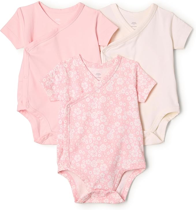 Amazon Essentials x Sofia Grainge Unisex Babies' Side Snap Short Sleeve Bodysuit by AmazonEssentials