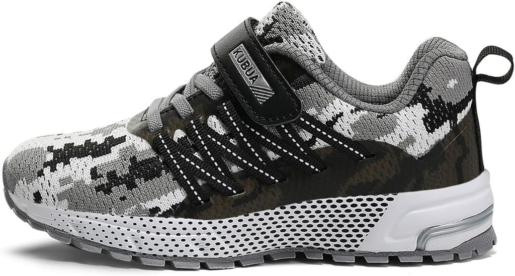 KUBUA Kids Sneakers for Boys Girls Running Tennis Shoes Lightweight Breathable Sport Athletic