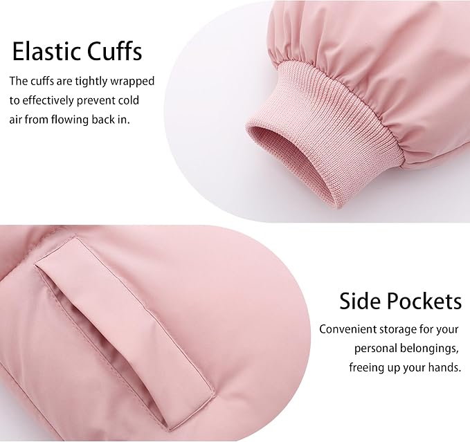 Baby Winter Coats Toddler Hooded Jackets Cotton Warm Lined Puffer Outerwear - Image 4