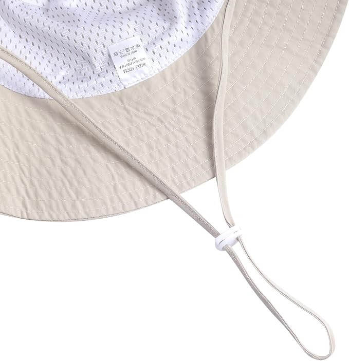 Baby Sun Hat Smile Face UPF 50+ Toddler Bucket Hat - Image 3