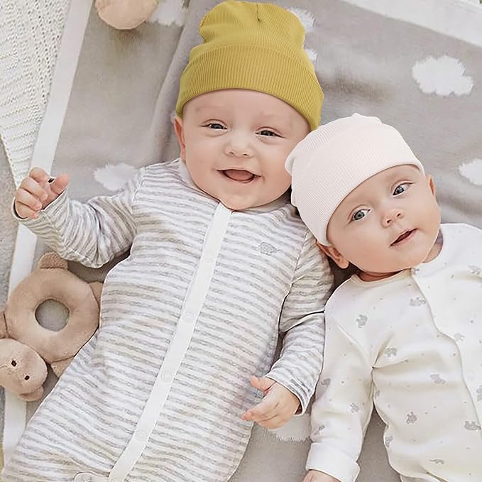 DRESHOW BQUBO 6 Pack Baby Newborn Hats Set - Image 3