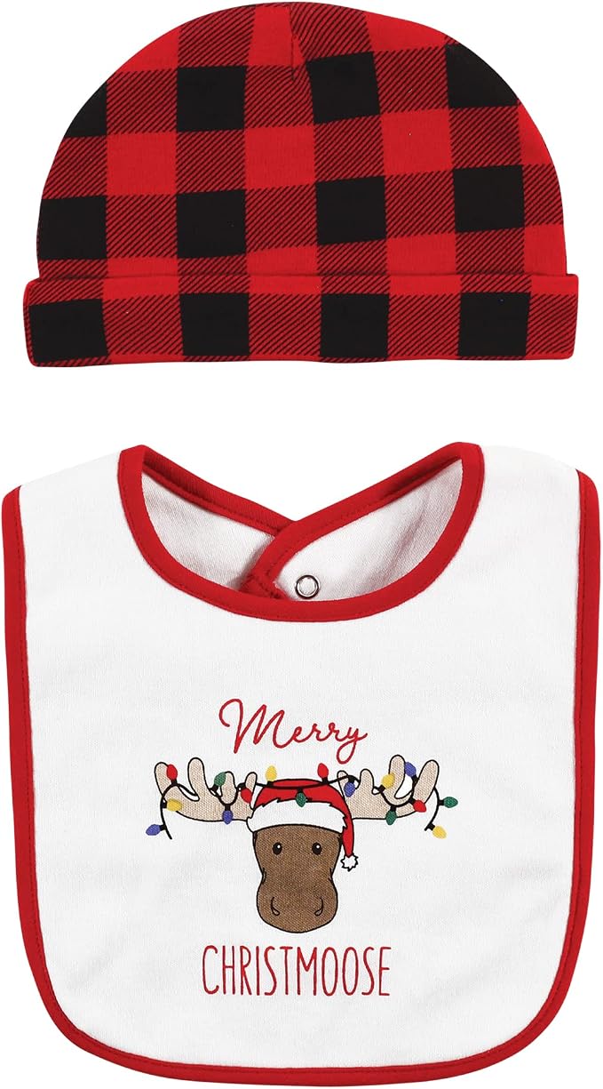 Hudson Baby Unisex Baby Cotton Bib and Headband Set - Image 3