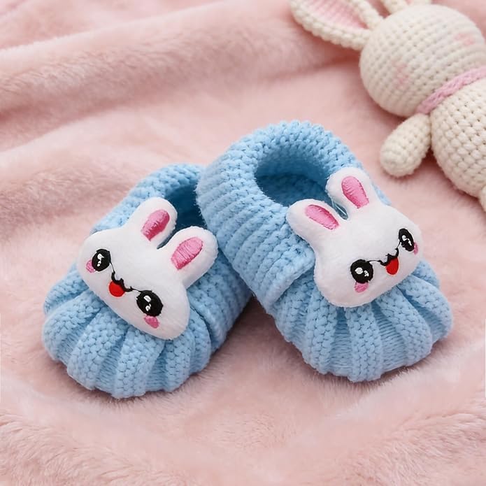 Infant Baby Boys Girls Knitted Booties Soft Cute First Walking Socks Shoes | - Image 5
