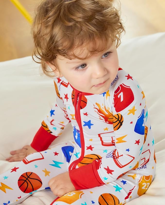 babee Reshinee Bamboo Viscose Baby Footie Pajama, Zipper Sleeper Boys Girls - Image 5