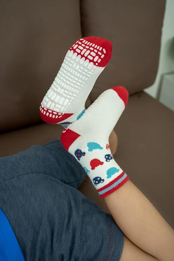 RATIVE Non Skid Anti Slip Crew Socks - Image 3