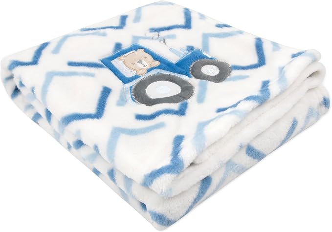 Plush Fleece Throw and Receiving Baby Blankets - Image 2