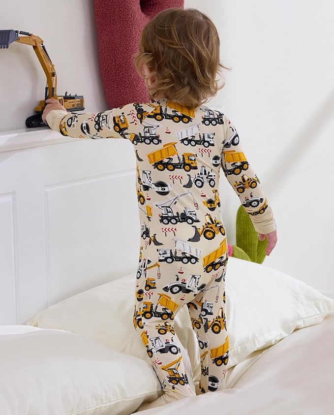 babee Reshinee Bamboo Viscose Baby Footie Pajama, Zipper Sleeper Boys Girls | - Image 3
