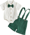 PUHHAPIEY Baby Boy Gentleman Wedding Outfit Dress Romper Suspender Pants | 0 3 by PUHHAPIEY