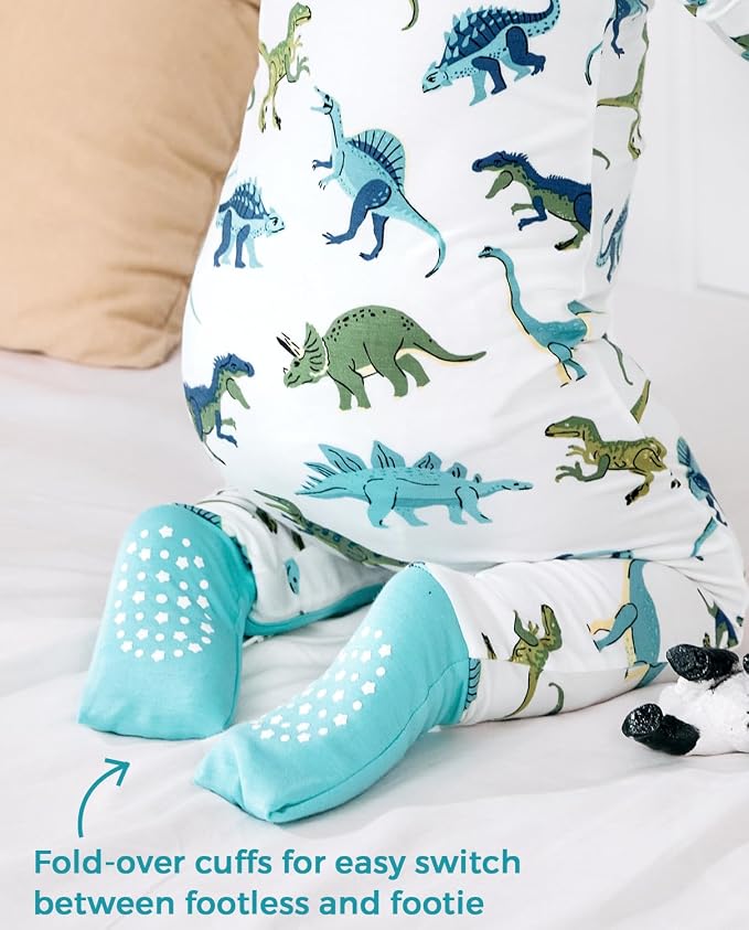 babee Reshinee Bamboo Viscose Baby Footie Pajama, Zipper Sleeper Boys Girls - Image 5