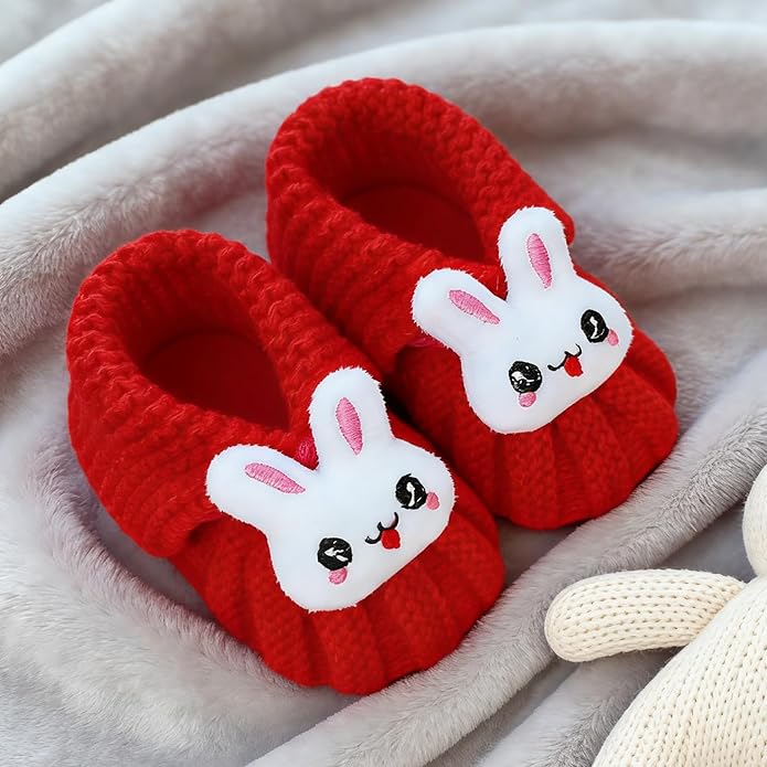 Infant Baby Boys Girls Knitted Booties Soft Cute First Walking Socks Shoes | - Image 6