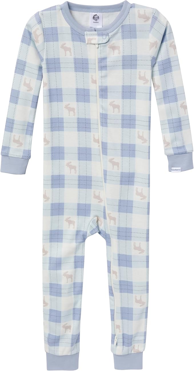 Gerber Baby Boys 3-Pack Snug Fit Footless One Piece Cotton Pajamas - Image 2