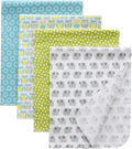 Gina Era Flannel Receiving Blankets, Baby Swaddle Blankets 100% Cotton 4 Pcs by GinaEra
