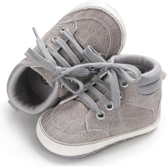 Baby Boys Girls Booties Fleece Anti-Slip Soft Sole Boots Toddler First Walker - Image 7