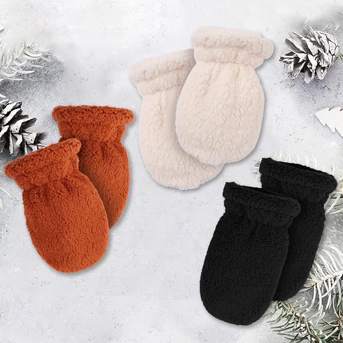 Zsedrut Baby Boys Winter Glove Warm Toddler Infant Girls Mittens Fleece Lined - Image 6