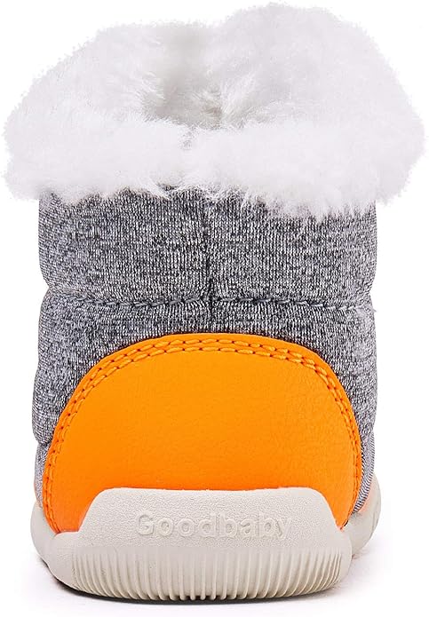BMCiTYBM Toddler Baby Snow Boots Winter Shoes Boys Girls Cold Weather Baby Faux Fur Shoes