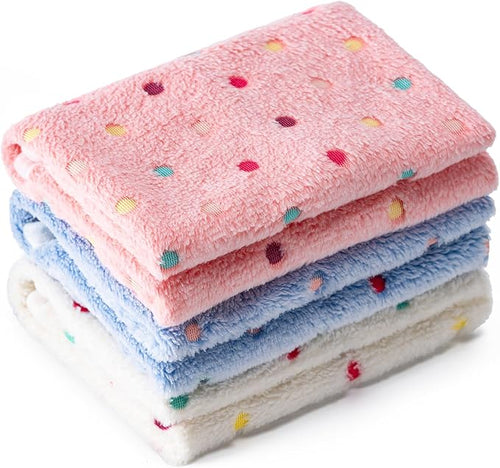 1 Pack 3 Blankets for Dog Puppy Cat | Super Soft Fluffy Premium Fleece Pet by CADONO
