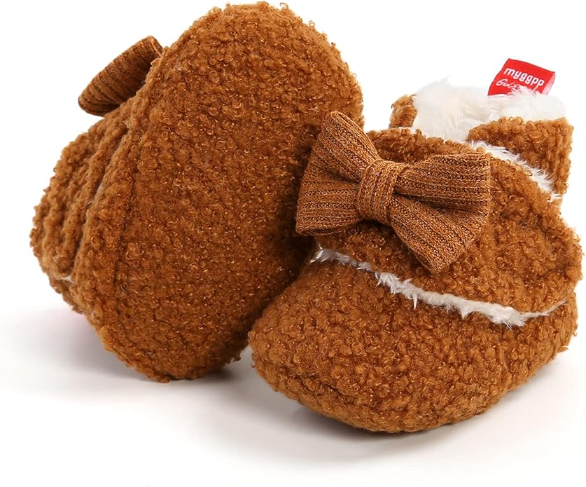 Ohwawadi Infant Baby Slippers Girls Boys Booties Warm Baby Socks Shoes Newborn - Image 5