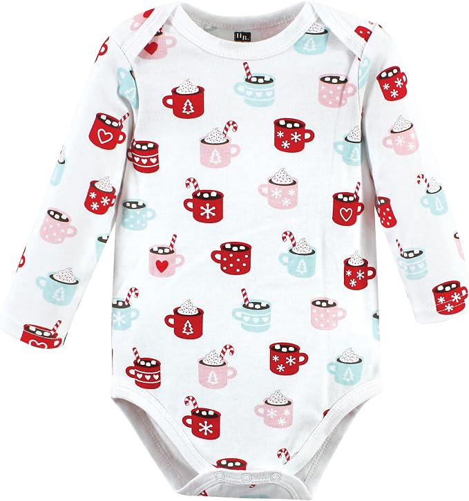 Hudson Baby Baby Girls' Cotton Long-sleeve Bodysuits 3-pack - Image 5
