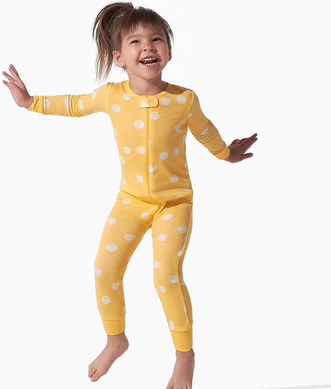 Onesies Brand Baby Girls 3-Pack Snug Fit One Piece Cotton Pajamas - Image 2