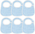 Accmor Muslin Baby Bibs, 6 Pack Soft Cotton Baby Bandana Drool Bibs by Accmor