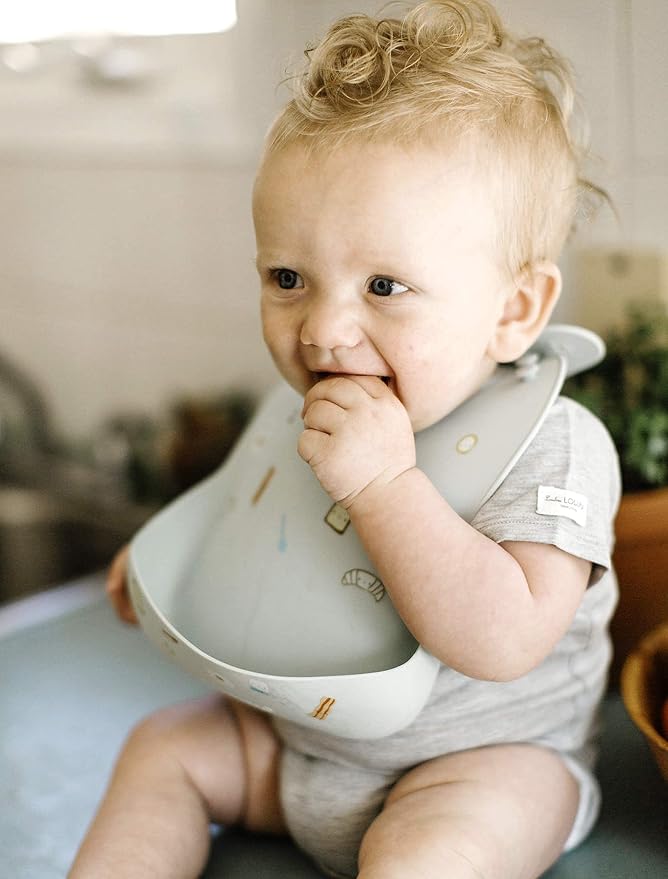 Loulou Lollipop Soft, Waterproof Silicone Feeding Bib - Image 8