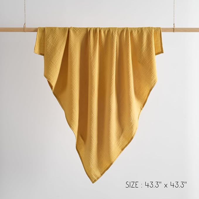 Meracorallo Muslin Swaddle Blanket, 100% Cotton Receiving Blanket - Image 8