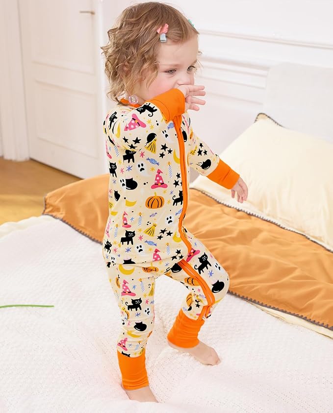 babee Reshinee Viscose Derived from Bamboo Baby Footie Pajamas Convertible - Image 9