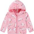 Toddler Baby Girl Fleece Jackets Fall Clothes Hooded Zip Fuzzy Coats by Adarl