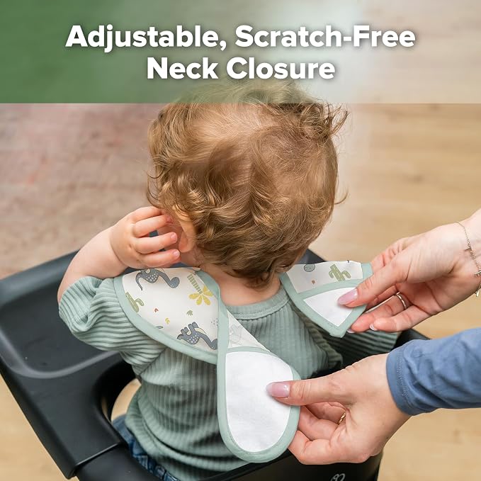 haakaa Waterproof Baby Bibs for Eating 2pcs for 6-24M - Image 5