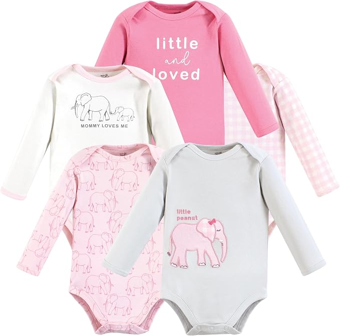 Touched by Nature Unisex Baby Organic Cotton Long-Sleeve Bodysuits by TouchedbyNature